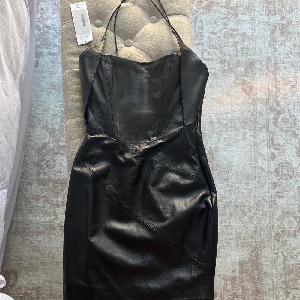 Chic Black Halter Mini Dress